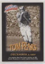 1997 Fleer Million Dollar Moments Contest Tom Fears #5 HOF 0ft7