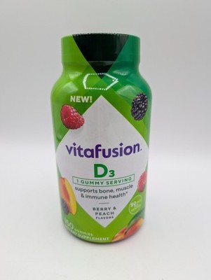 VitaFusion Vitamin D3 Bone, Muscle, Immune Berry & Peach Gummy 150ct