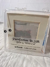 Rare KREINIK Purrfection In Silk "Black & White Cat"  Kit NEW Hand Embroidery 