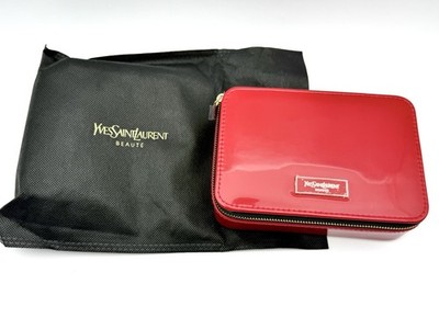 YVES Saint Laurent Red Rouge Vanity Case With Products New | eBay