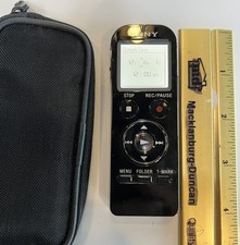 Sony ICD-UX533 3-in-1 Digital Voice Recorder  Black  Tested
