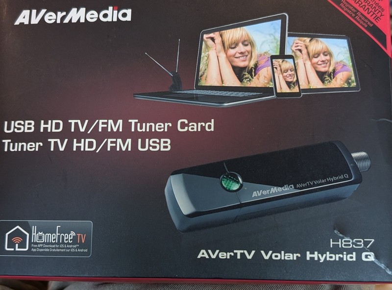 AVerMedia AVerTV Volar Hybrid Q (H837) Kit - USB TV Tuner - Tested - IN BOX