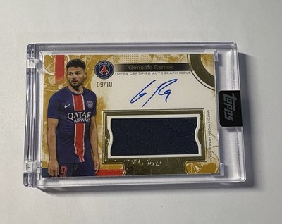 Topps PSG Exhibition Gonzalo Ramos Patch On Card Autograph /10