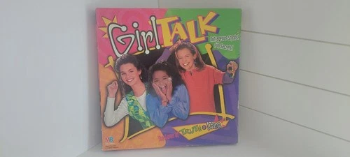 Vintage 1995 Girl Talk Board Game Milton Bradley Retro Complete w Zit Stickers