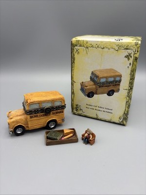 Boyd s Bears Treasure Box-Buddy s Lil  Yellow School Bus with Booker McNibble