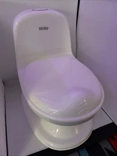 Nuby My Real Potty Training Toilet with Life-like Flush Button and Sound, White