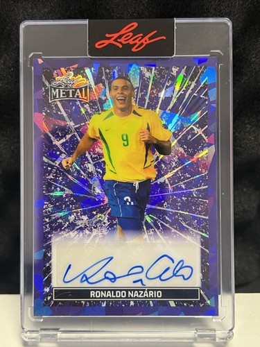 2026 Leaf Glory of the Game Breaking Through PURPLE Lazer 1/1 Ronaldo Auto 🔥R9