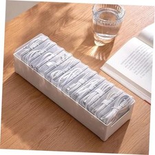 11 Box Cable Organizer Storage Box, Desktop Cable Management with Switch,