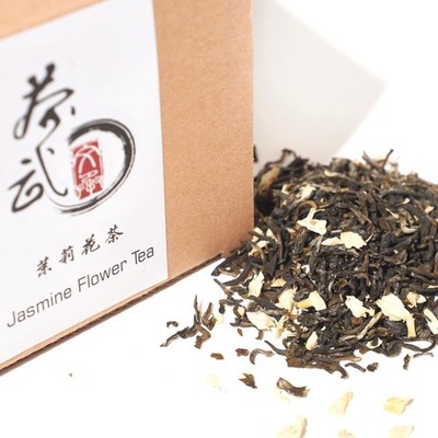 3.5oz/100g Chinese Jasmine Flower Green Tea Traditional Aromatic Loose Leaf