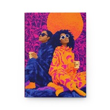 Empowerment Sisters Hardcover Journal, Star Gazing  Afrocentric Notebook, Grace