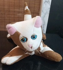 Vintage Pound Purries Gray  White 12" Plush Cat Stuffed Animal