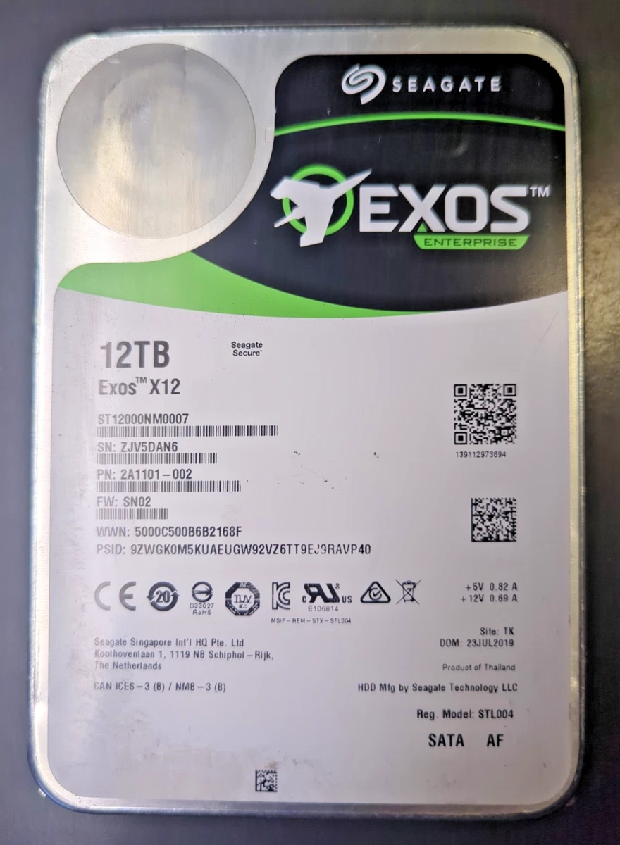 Seagate 12TB SATA III Internal Hard Disk Drives for sale - eBay