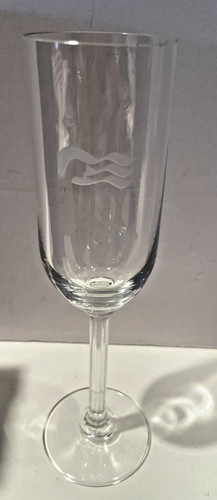 VTG Princess Cruise Line Etched Logo Stemware Glass 8 1/2" With Box