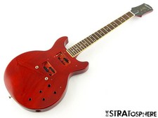 USED Epiphone Les Paul Special Double Cut BODY + NECK Mahogany P-90 Cherry Red