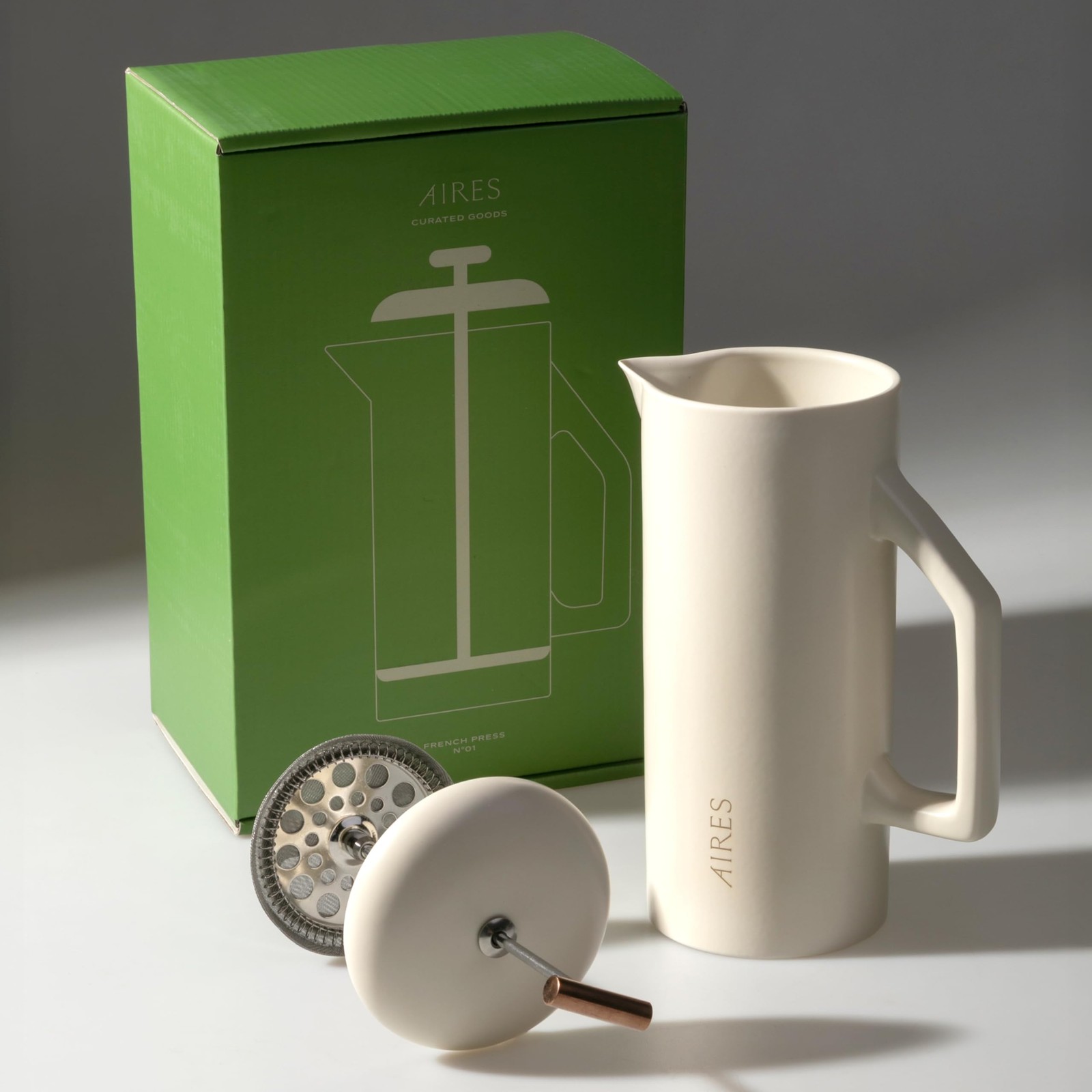 Coffee Maker &ndash; 34 Oz Heat-retaining Stoneware &ndash; El...