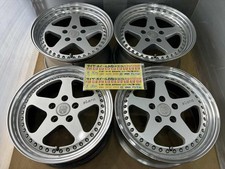 Jdm Heisei Stern Luxury 3-piece Aluminum Wheels 17-inch 7.5j 33 9j No Tires