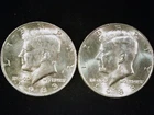 1983-P and D Kennedy Half Dollars (2 coins) AU+. Free Shipping!