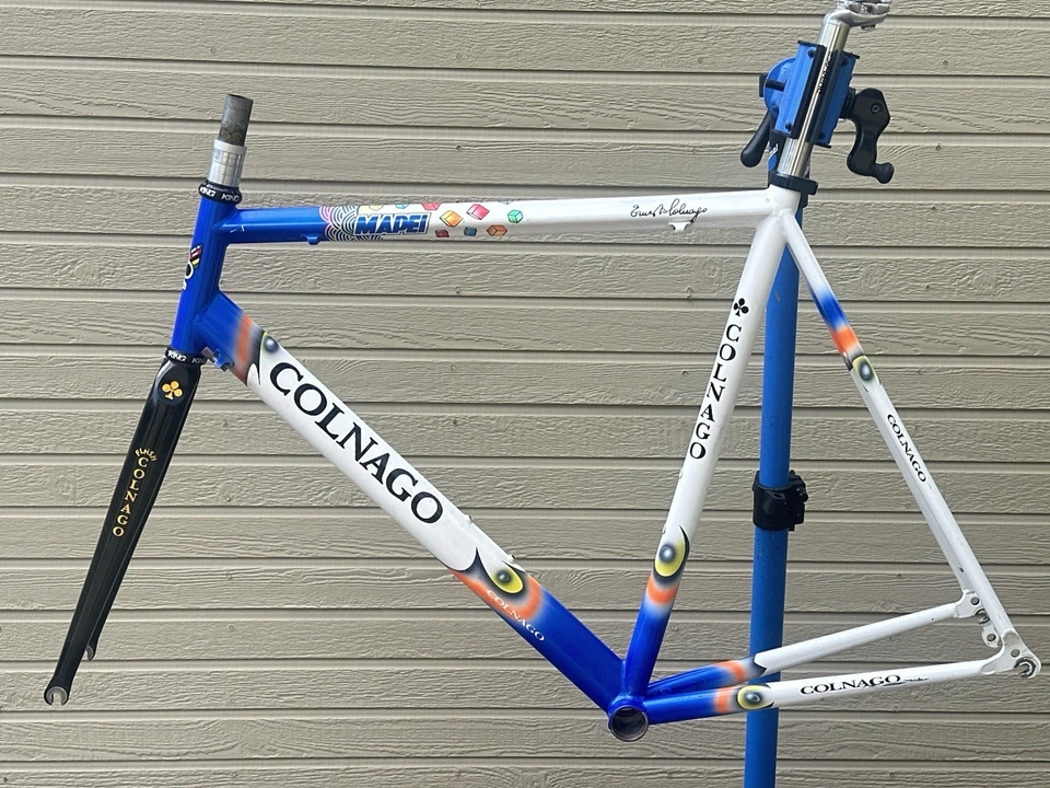 Colnago Lux Oval Master Ti Mapei Quickstep 1999 Team 59cm Leia a descrição  - Imagem 2 de 4