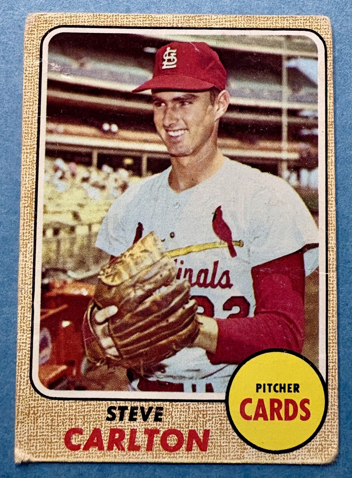 1968 Topps #408 Steve Carlton St. Louis Cardinals HOF Vintage VG PSA 3 Candidate view 1