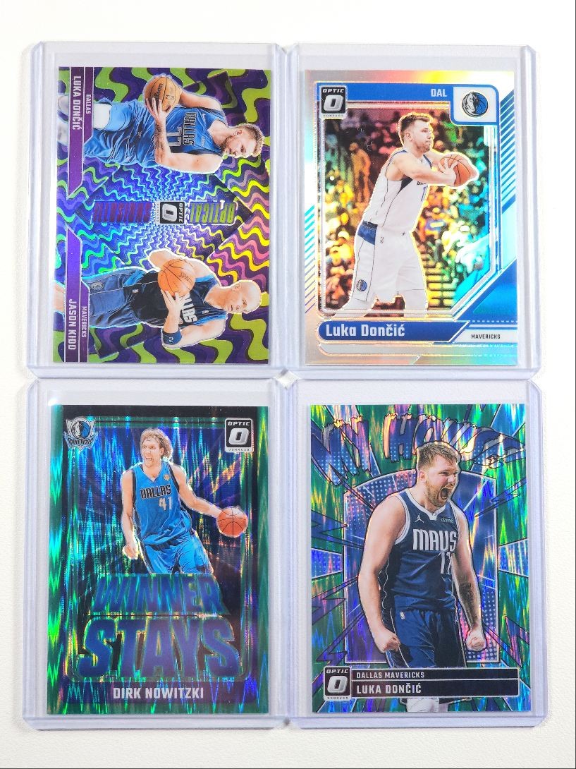 [4] LUKA DONCIC DIRK 2024-25 DONRUSS OPTIC MY HOUSE! GREEN SHOCK /149 Q6069
