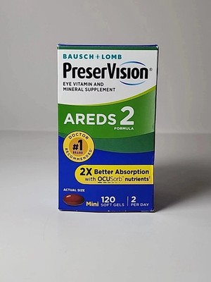 BB 2/2027 PreserVision Areds 2 Eye Vitamin and Mineral - 120 Softgels