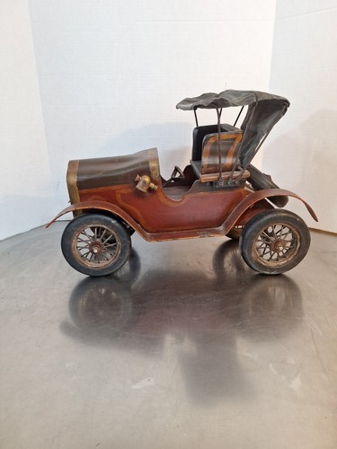 c1911 Ford Model T Torpedo Runabout Roadster Hand Made Large Antique Model Car