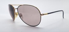 Vintage Black Gold Aviator Metal Sunglasses FRAMES ONLY