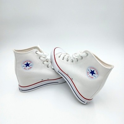 Womens Converse White Chuck Taylor All Star Wedge Platform Shoes A11908C Size 11