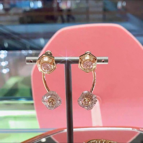 New Numina earring jackets Mixed cuts, White, Gold-tone plated 5677980 3.3cm