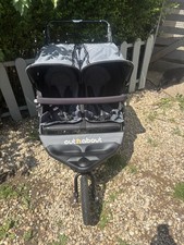 Out n about double 360 V4 In Steel Grey Buggy/ pushchair