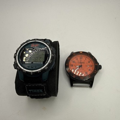Timex Ranger Digital Compass & Cabela s Watch Lot Outdoor Camping Hunting
