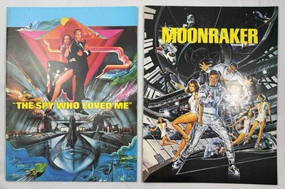 James Bond 007 - Moonraker + The Spy Who Loved Me Souvenir Program - Roger Moore