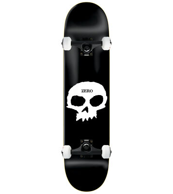 Zero Skateboard Assembly Single Skull Black/White 8.125'' Complete