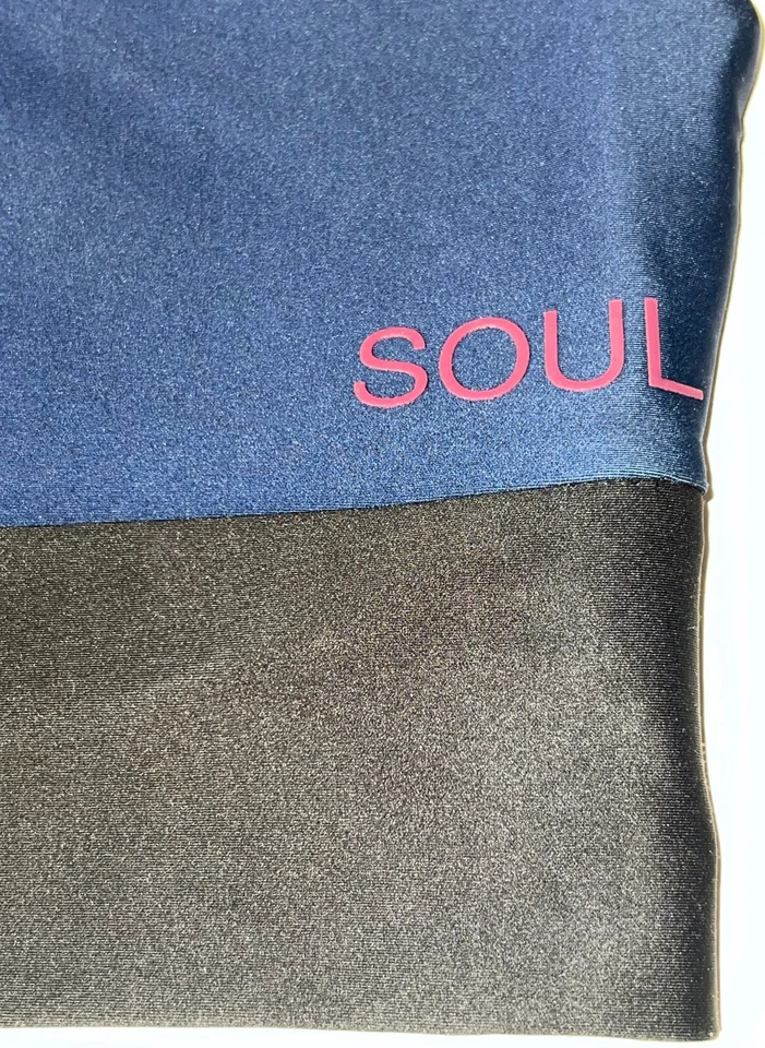 Soul Cycle темно-синий черный в полоску эластичной йоги пилатеса Athletic Sports бюстгальтер L - Изображение 3 из 4