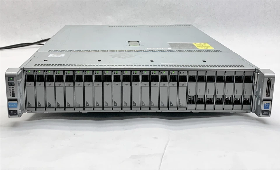 Cisco UCS C240 M4 UCSC-C240-M4SX 2*E5-2640 V3 2.60GHz CPU 32GB RAM 16*300GB HDD - Image 2 of 4