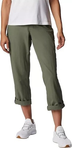 Columbia Women's Straight Leg Light Weight Capri Roll Up Pants, Cypress, Large - Picture 3 of 5