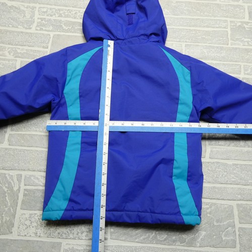 Mountain Warehouse Jacket Youth Size 5-6 Blue Full Zip Hardshell Hooded Parka - Picture 4 of 7