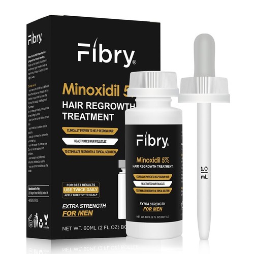 Fibry 5% + BIOTINA + CAFFEINA, TRATTAMENTO PER LA RICRESCITA DEI CAPELLI - Foto 1 di 5