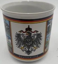 Deutschland Germany Souvenir Coffee Cup Mug Koln Rothenburg Frankfurt 