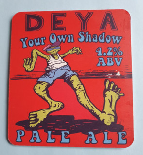 DEYA brewery YOUR OWN SHADOW real ale beer pump clip badge front Cheltenham