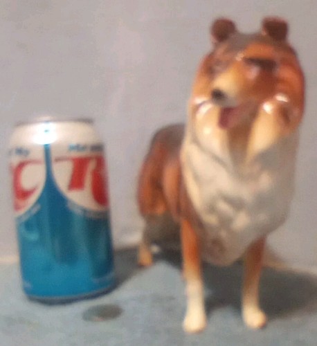 Collie Dog Shafford Figurine Large Ceramic Porcelain With Sticker - Picture 10 of 10