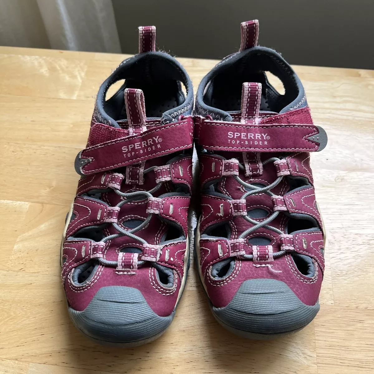 Sperry Top Sider Pink Girls 1M Wet Tech Fish Water Sandals Raspberry