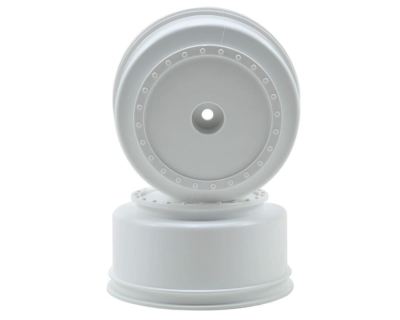 DE Racing - White Borrego SC Wheels for Associated SC5M, SC10, +3mm (4pcs)