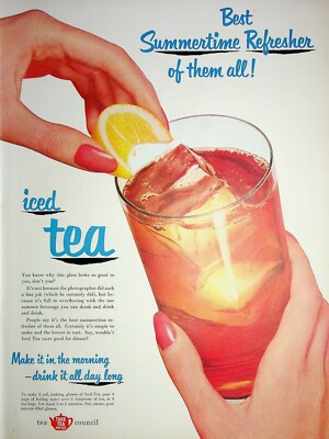 Original Ice Tea Ad: Beat Summertime Refresher of them all !