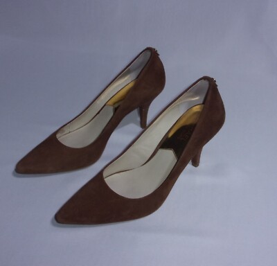 Michael Kors Women's Suede Dorothy Flex Pump Dark Caramel