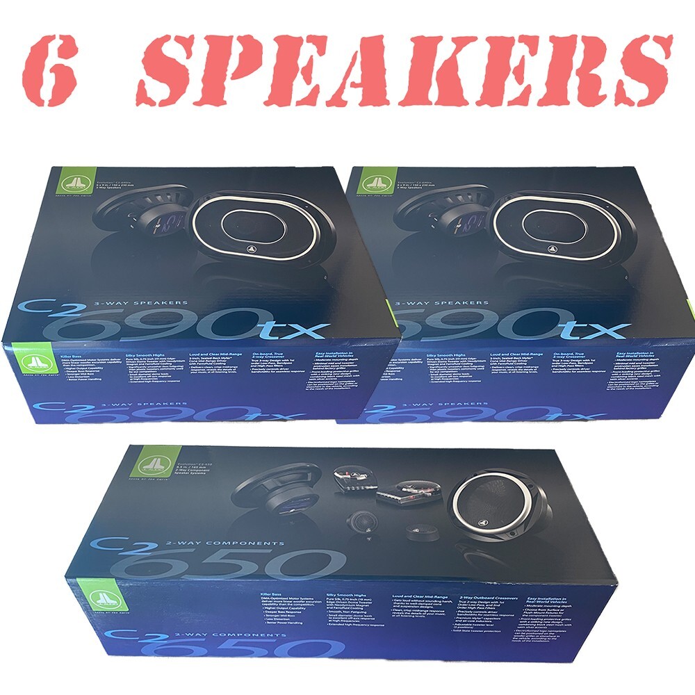 Серия JL Audio C2 2 Пары 3-полосных динамиков 6x9 1 Пара 65-компонентных динамиков 108390₽