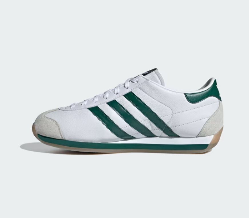 国内配送★adidas★COUNTRY JAPAN 差し色で足元にアクセント adidas Originals COUNTRY JAPAN men's sneakers White College