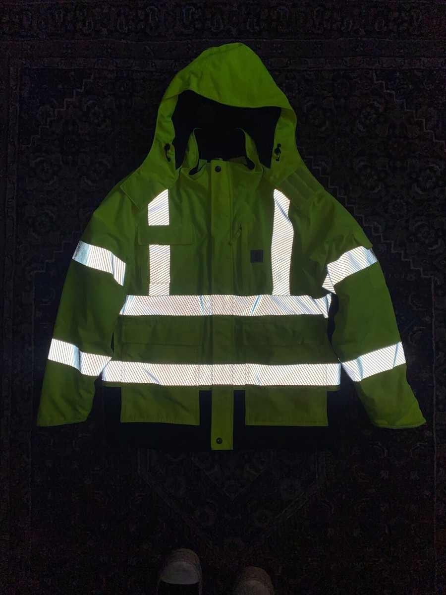 Carhartt Neon Reflective Jacket size M UK