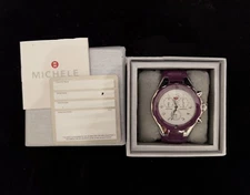 Michele MWW12F000004 'Tahitian Jelly Bean Women’s Watch Purple Band  5 ATM & Box
