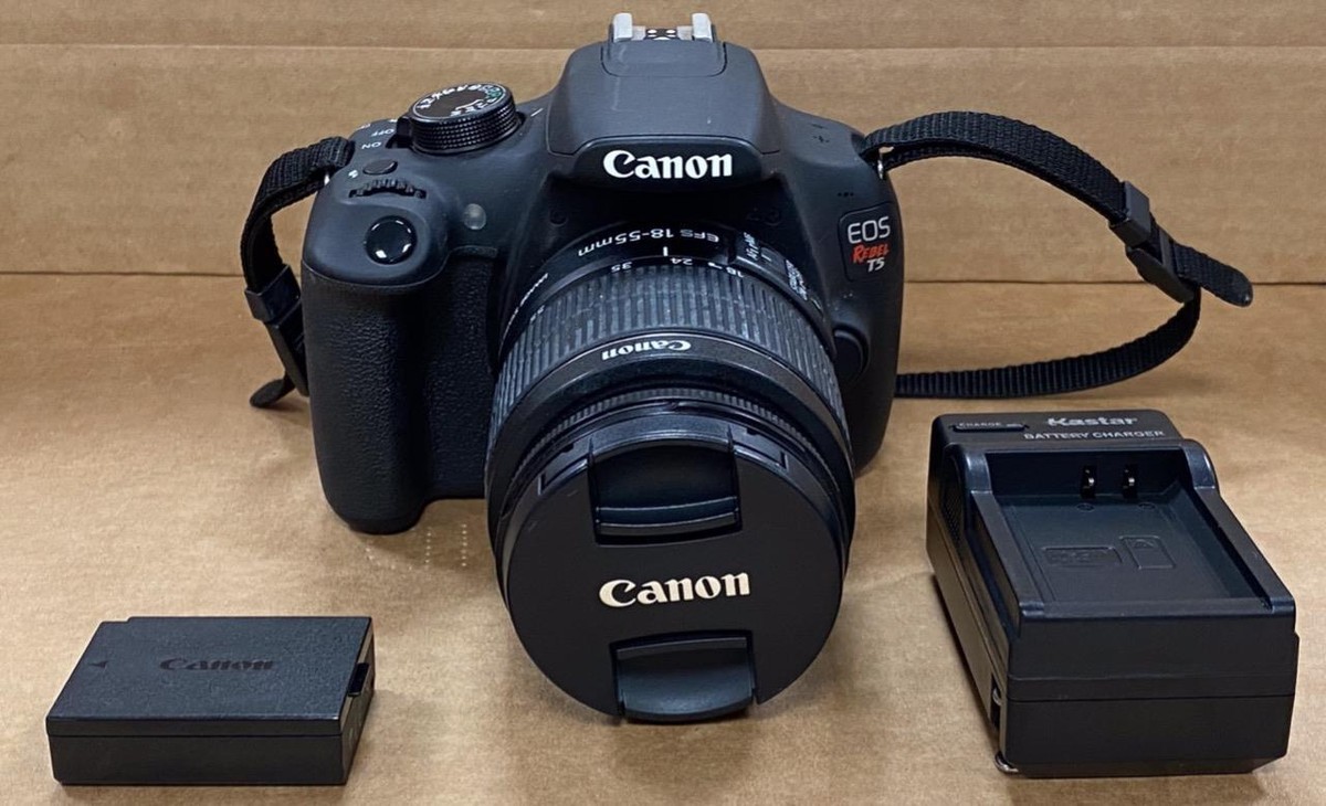 CANON EOS REBEL T5 DIGITAL CAMERA W/ EF-S 18-55mm 1:3.5-5.6
